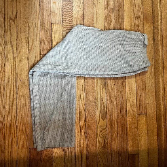 Emanuel Ungaro Paris Beige Pinhole Designer Pants - Picture 2 of 4